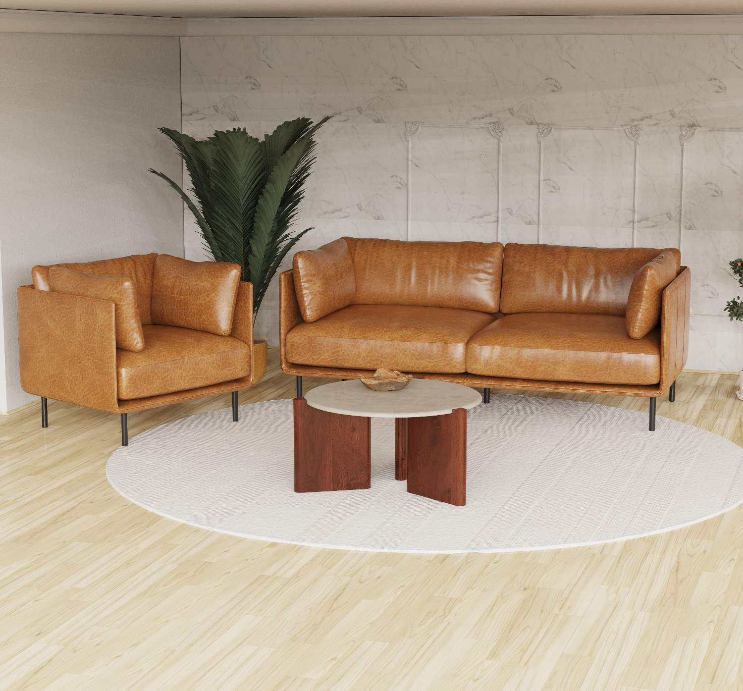 Swell Deri Berjer Kahverengi