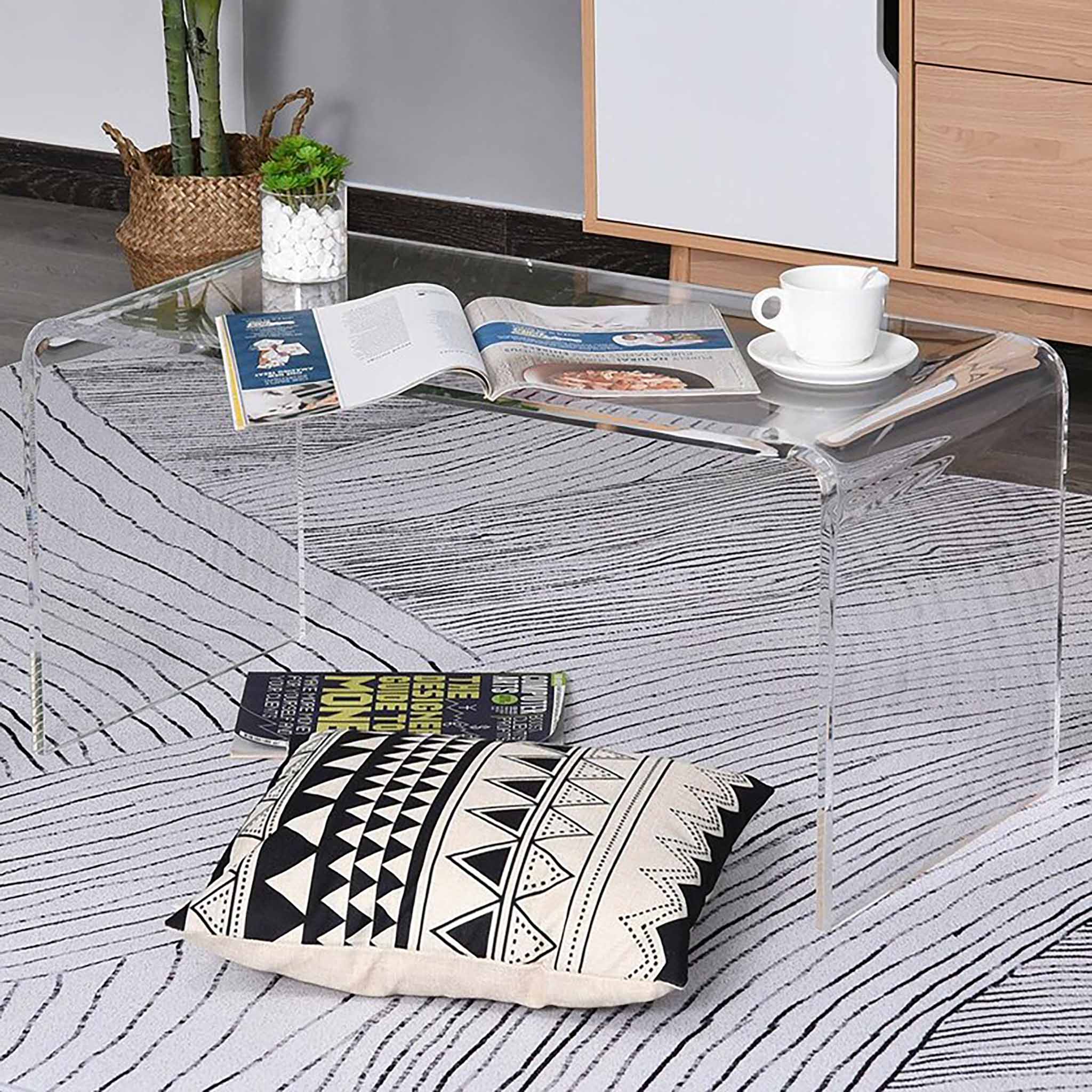 Şeffaf Akrilik Orta Sehpa