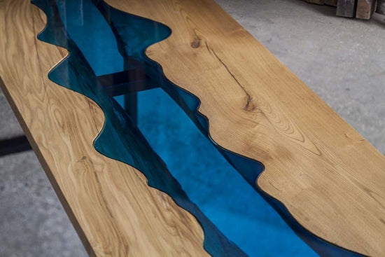 Aqua Waves Masif Çalışma Masası