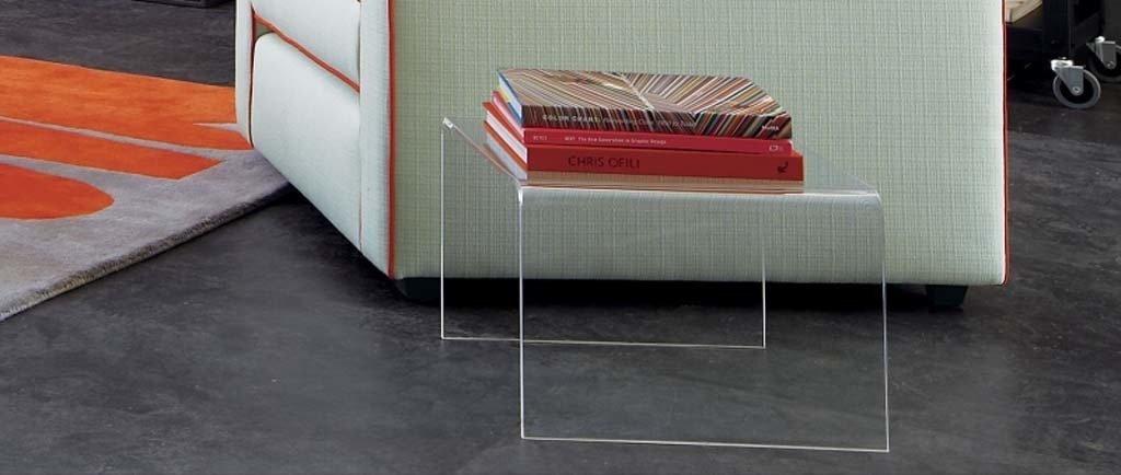 Şeffaf Akrilik Yan Sehpa