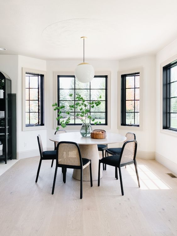 Woven Gri Yemek Masası 130 cm