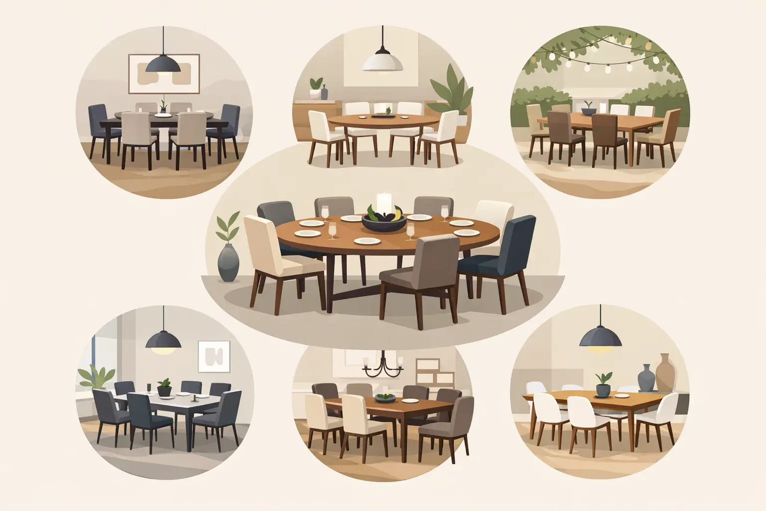 6 Kişilik Yemek Masası Modelleri Seçimi