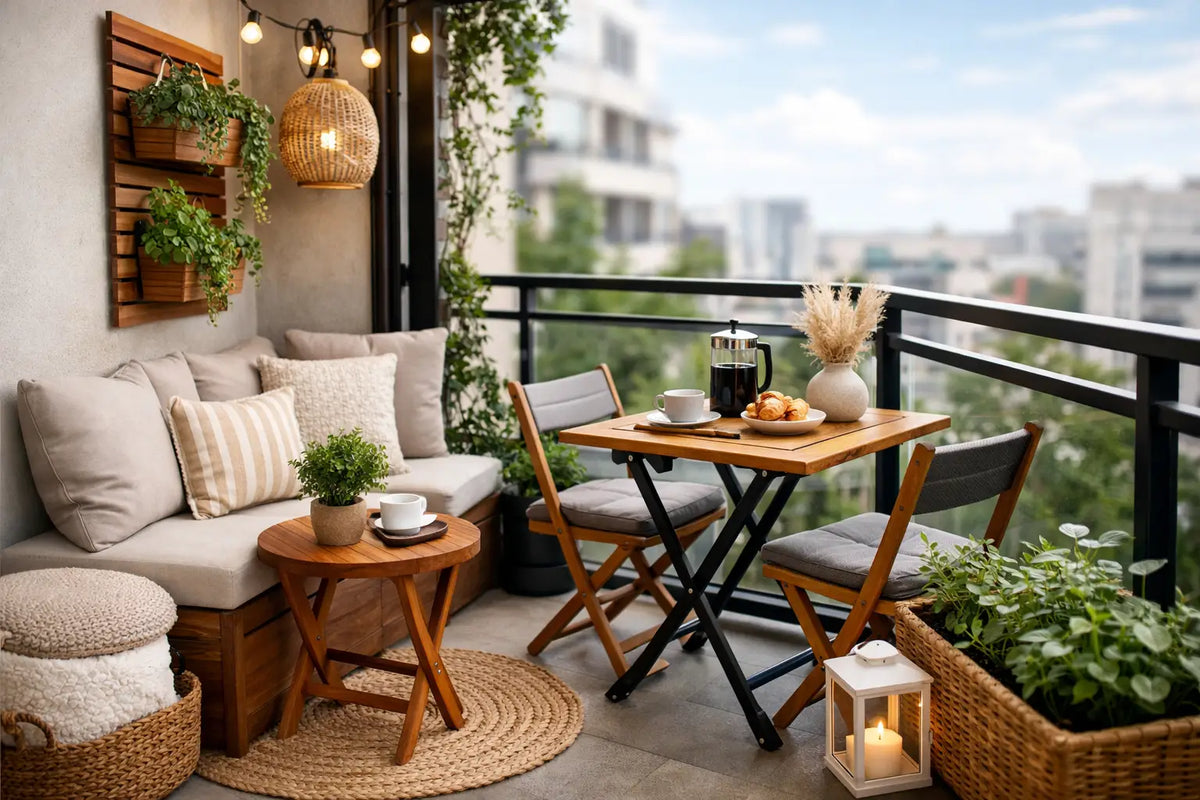 Küçük Balkon İçin Şık ve Akıllı Fikirler