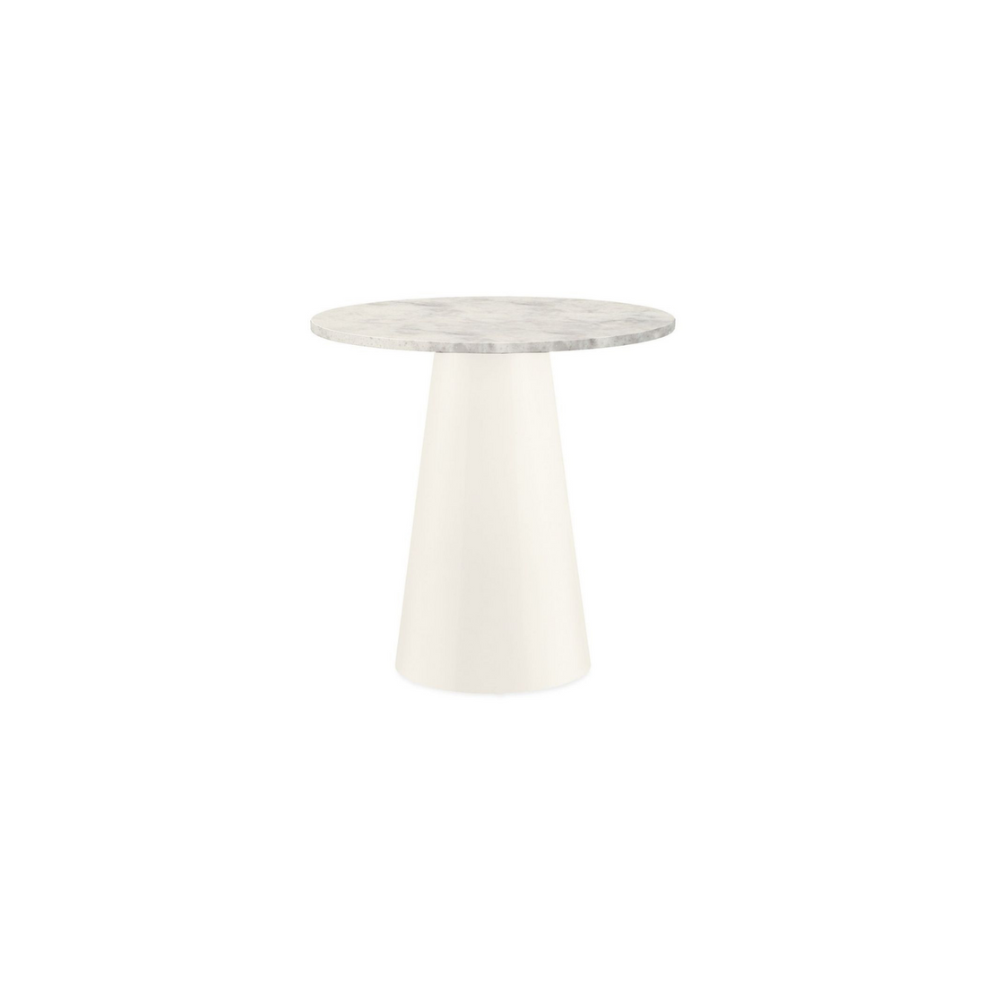 Woven Beyaz Yan Sehpa