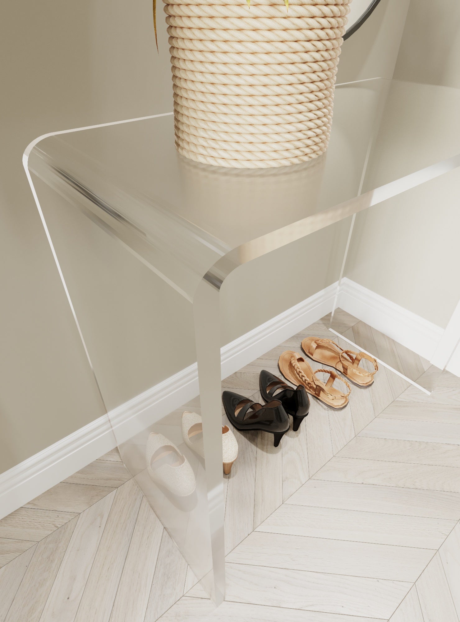 Şeffaf Akrilik Dresuar (15 mm Kalınlık)