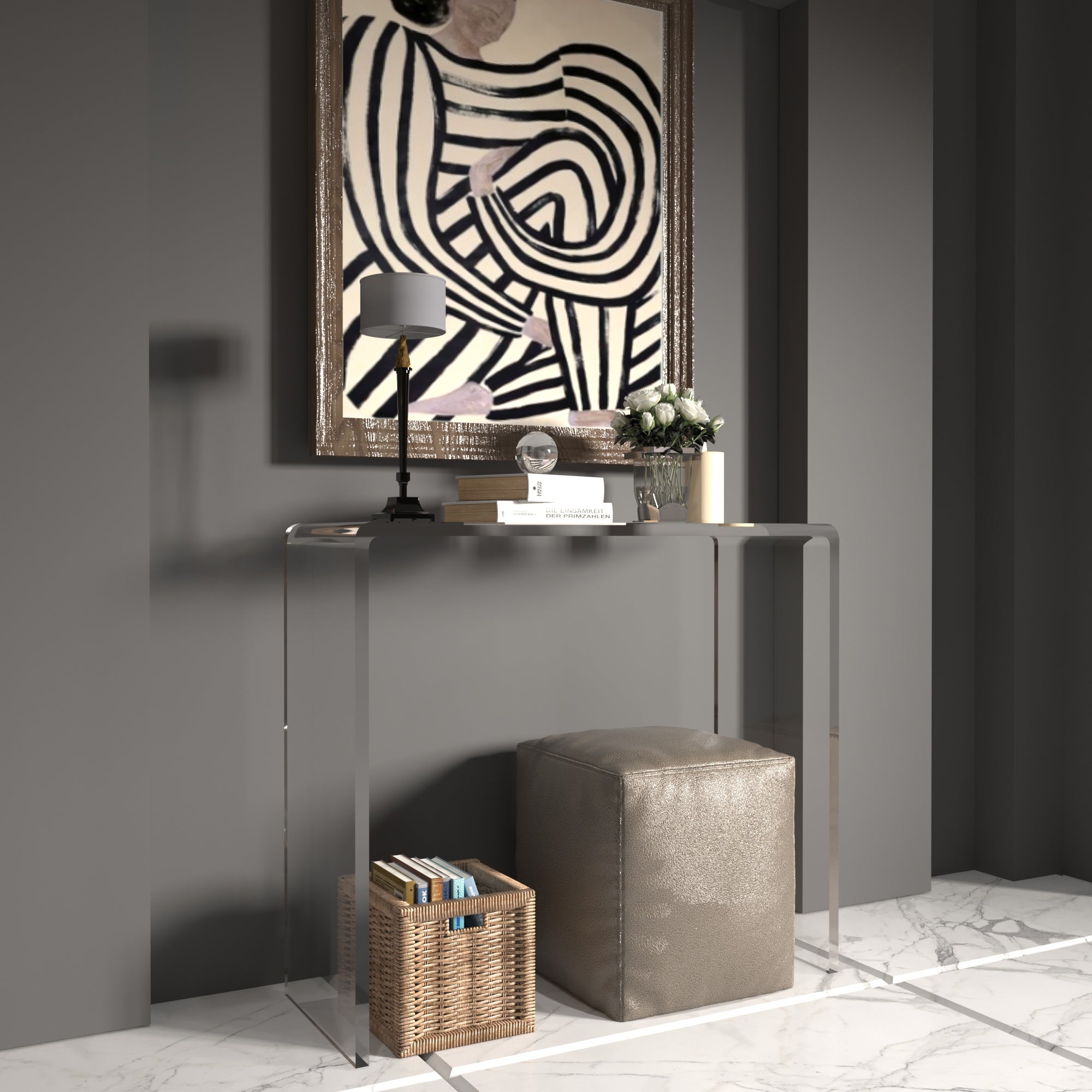 Şeffaf Akrilik Dresuar (15 mm Kalınlık)