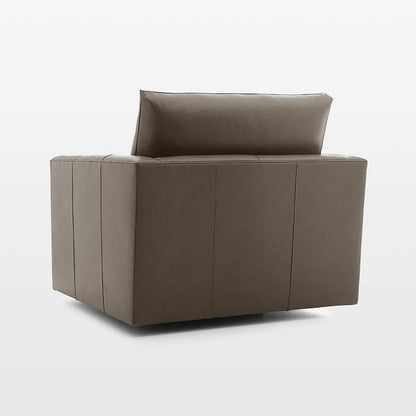 Lounge Deri Döner Berjer