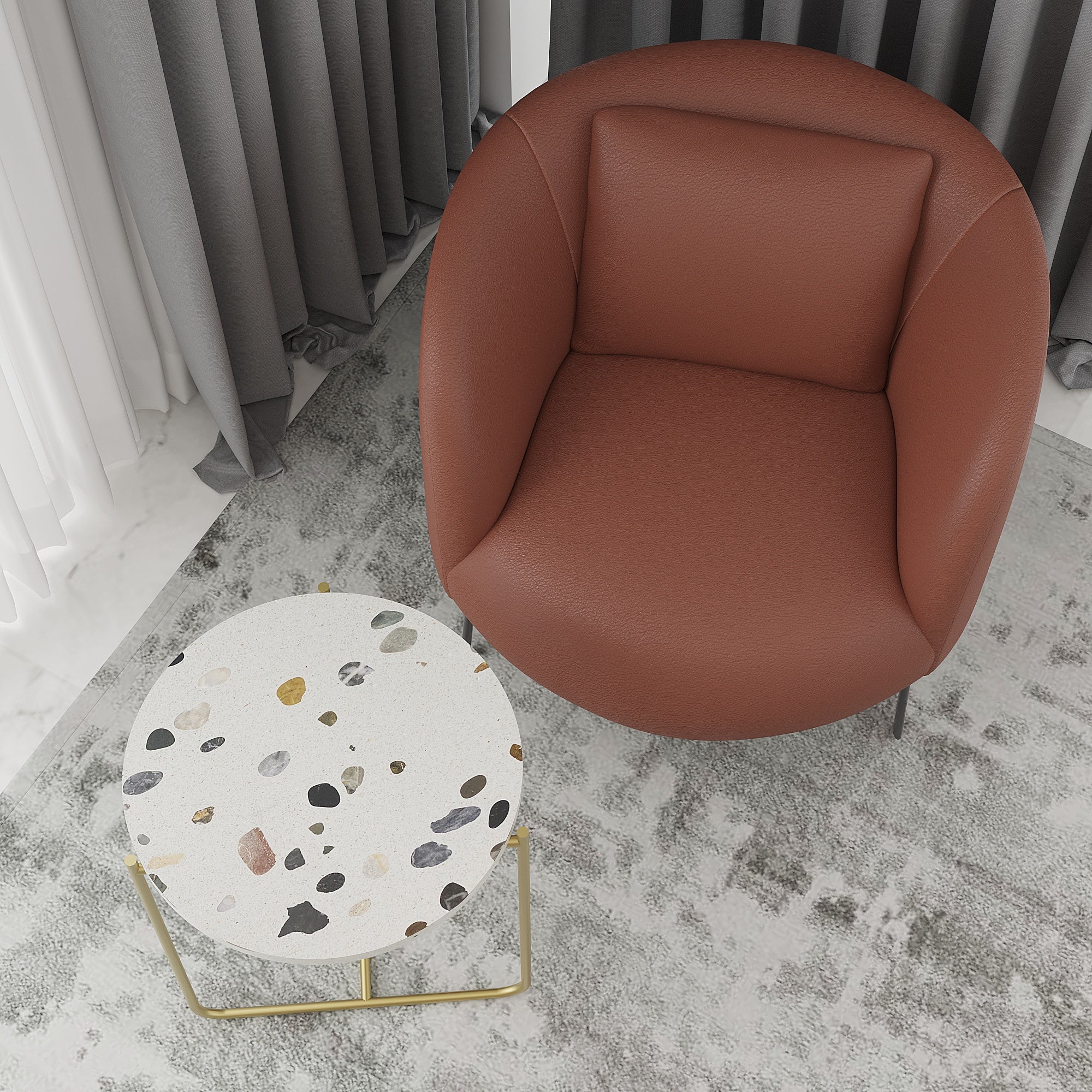 Rokso Terrazo Yan Sehpa