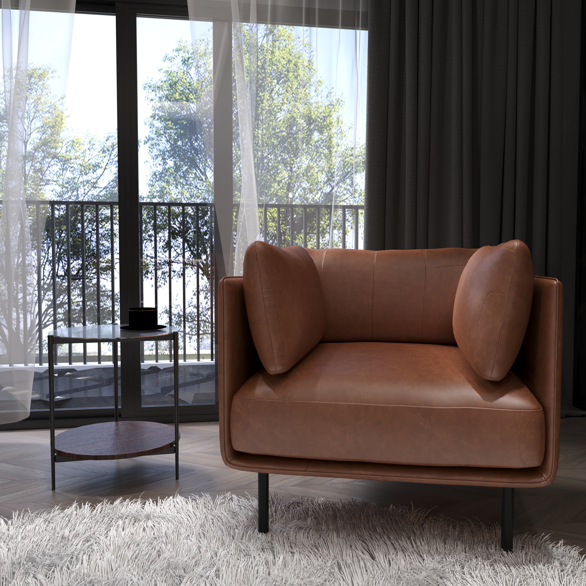 Swell Deri Berjer Kahverengi