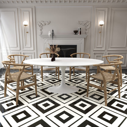 Tulip Beyaz Geniş Masa