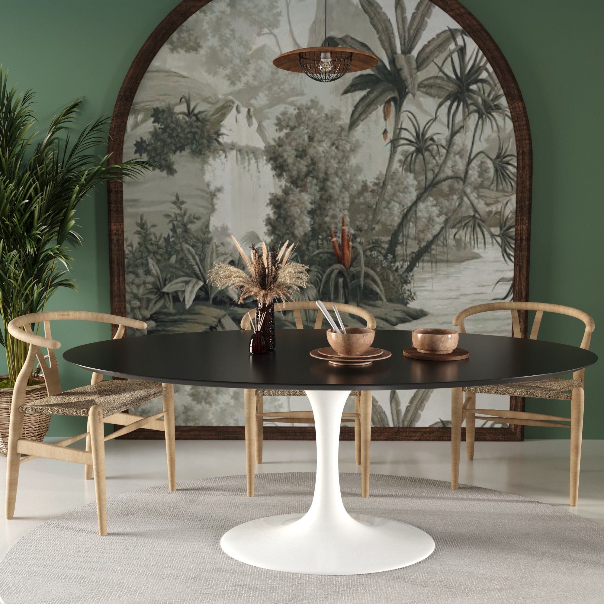 Tulip Beyaz Geniş Masa