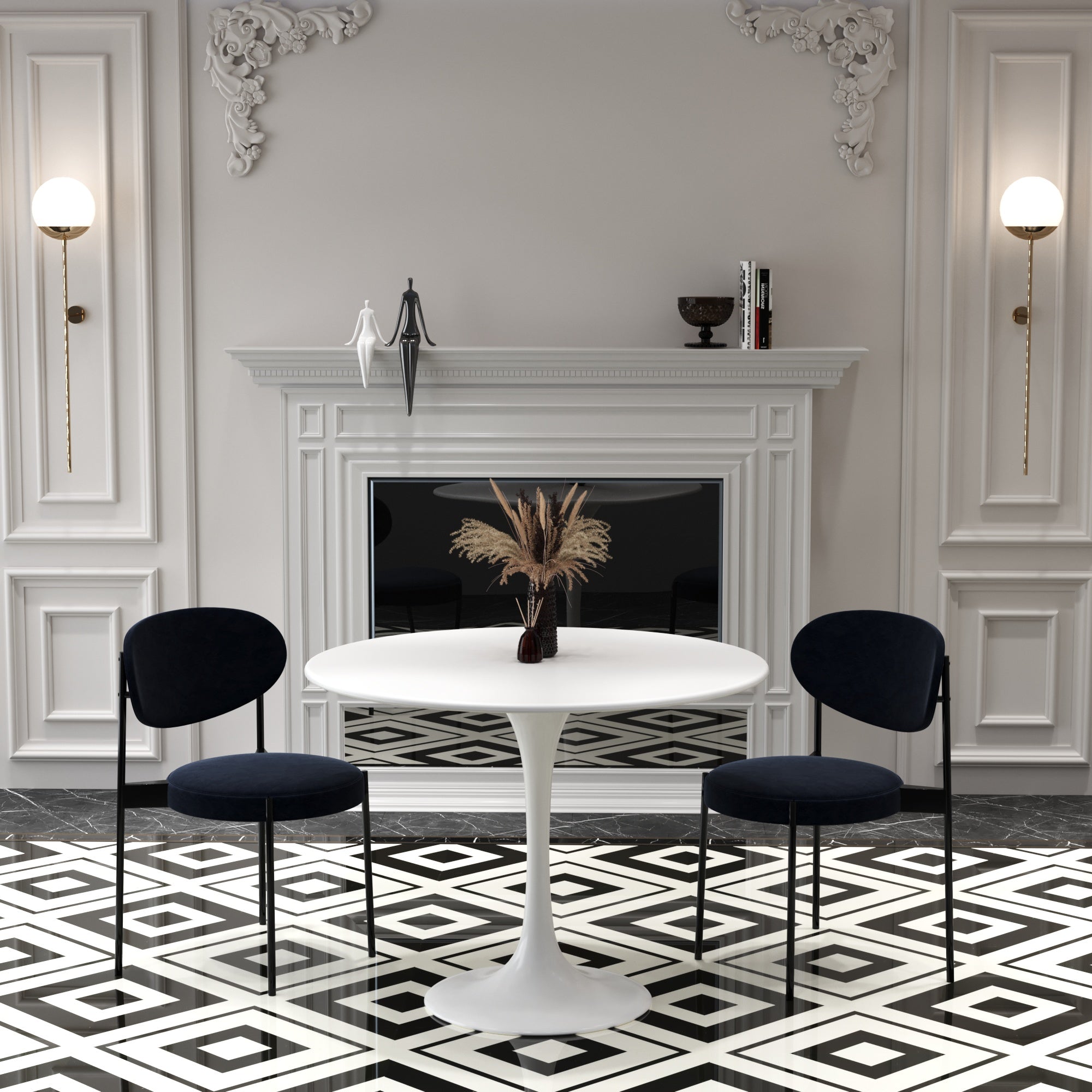 Tulip Beyaz Masa Çap 100