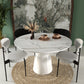 Woven Beyaz Yemek Masası 130 cm