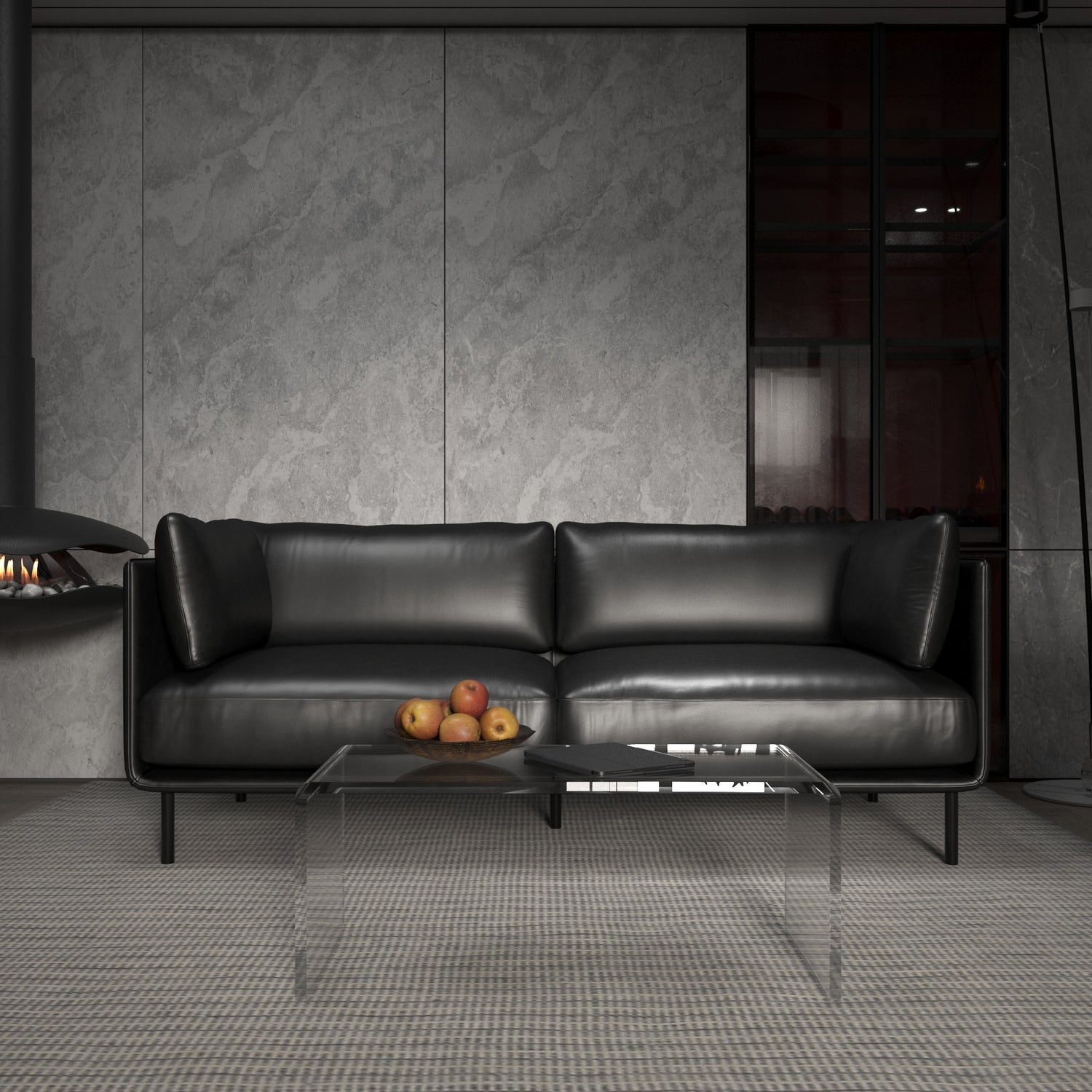 Swell Suni Deri İkili Koltuk