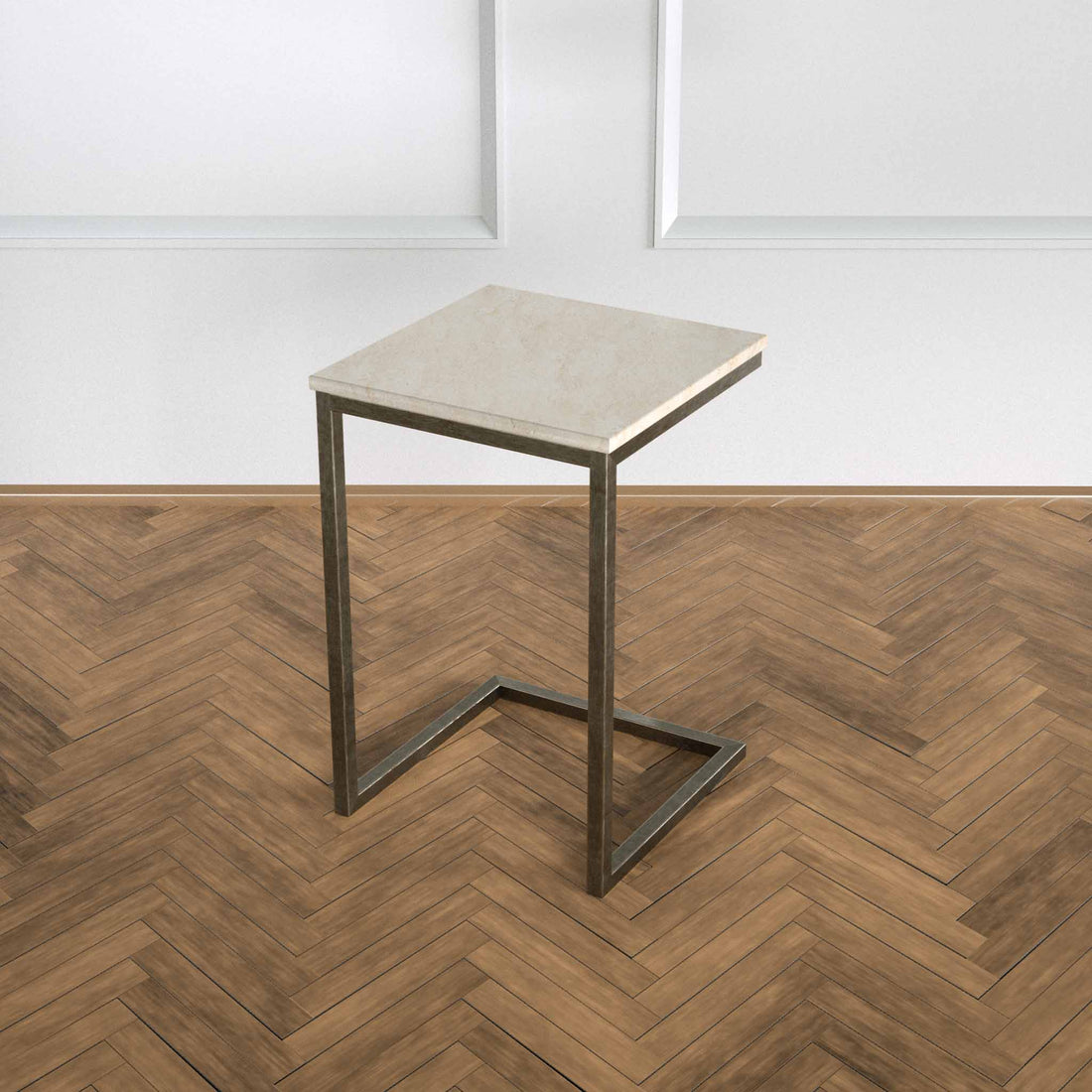 Potrica C Sehpa Eskitme Pirinç Ayak