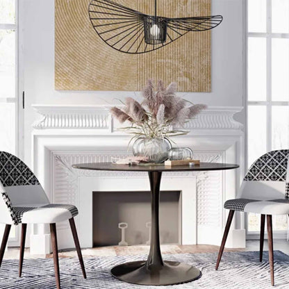 Tulip Siyah Masa Çap 130