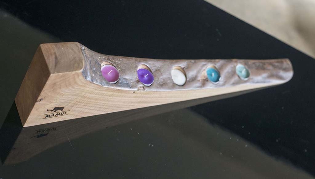 Eğri Ahşap Kütük Mumluk 5&