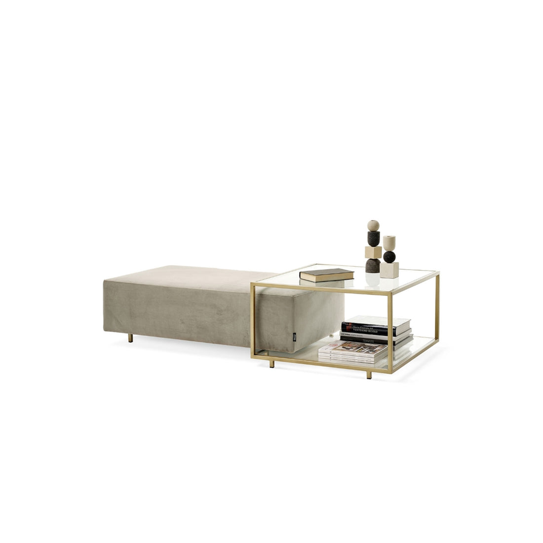 Bellissimo Puflu Orta Sehpa Gold