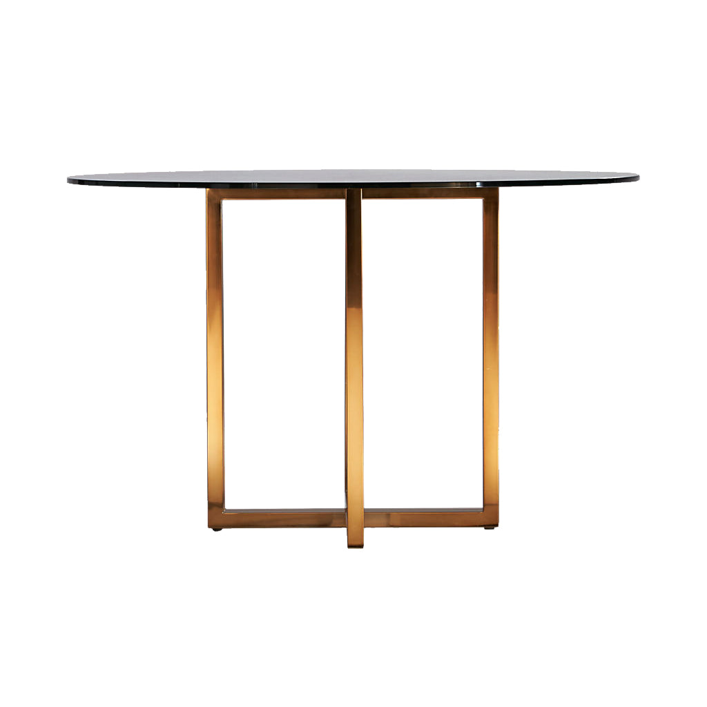 Potrica Yuvarlak Yemek Masası Pirinç Ayak