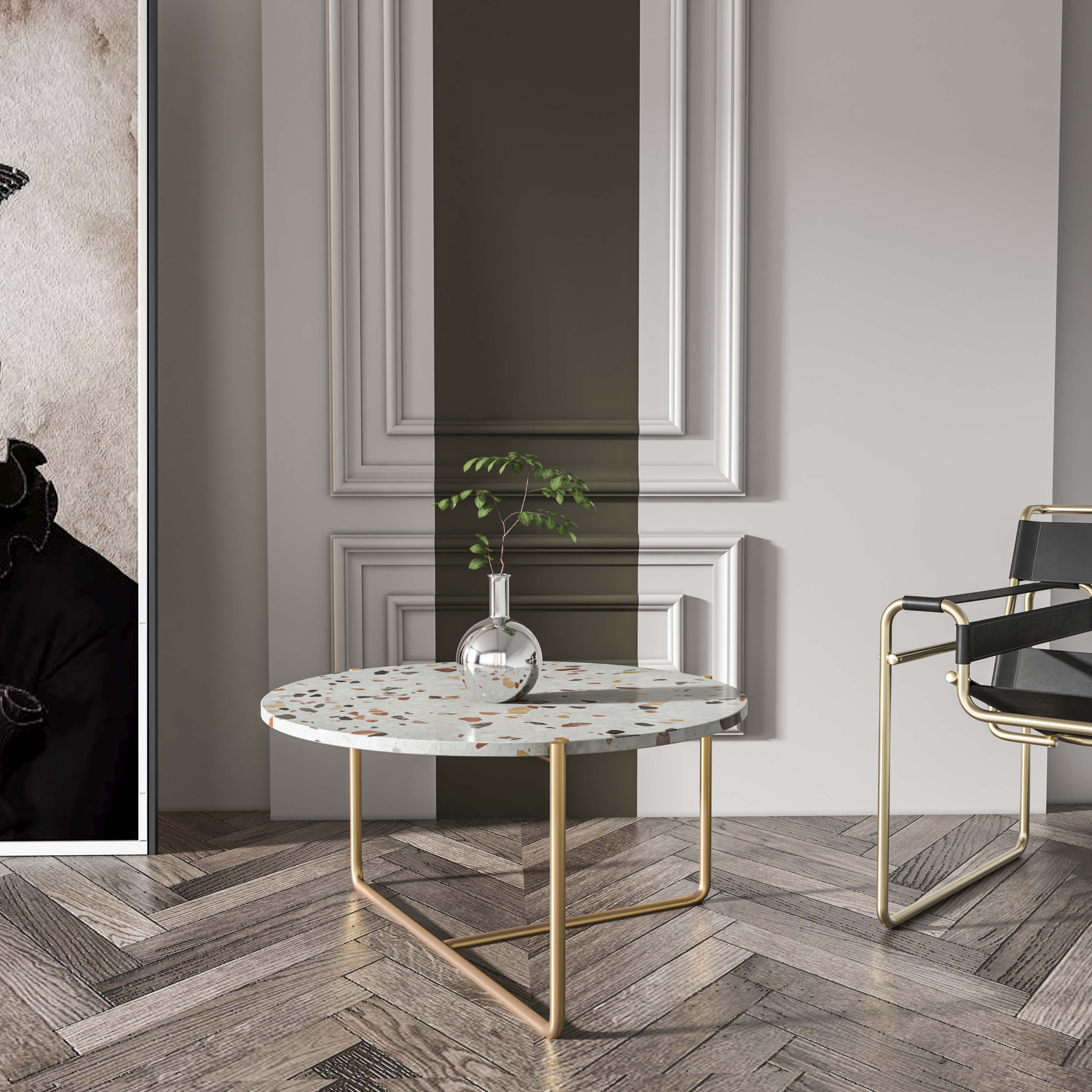 Rokso Terrazo Orta Sehpa