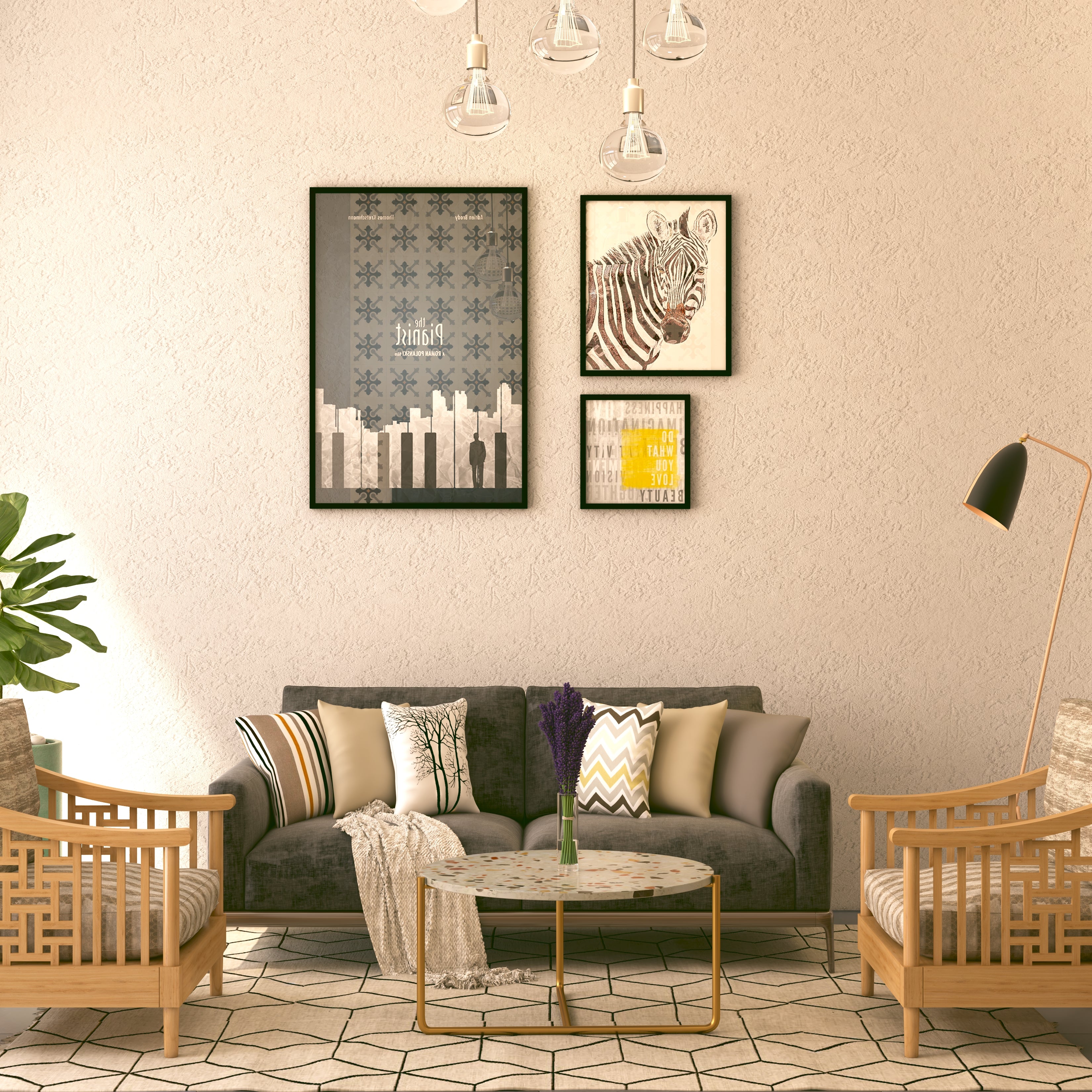 Rokso Terrazo Orta Sehpa