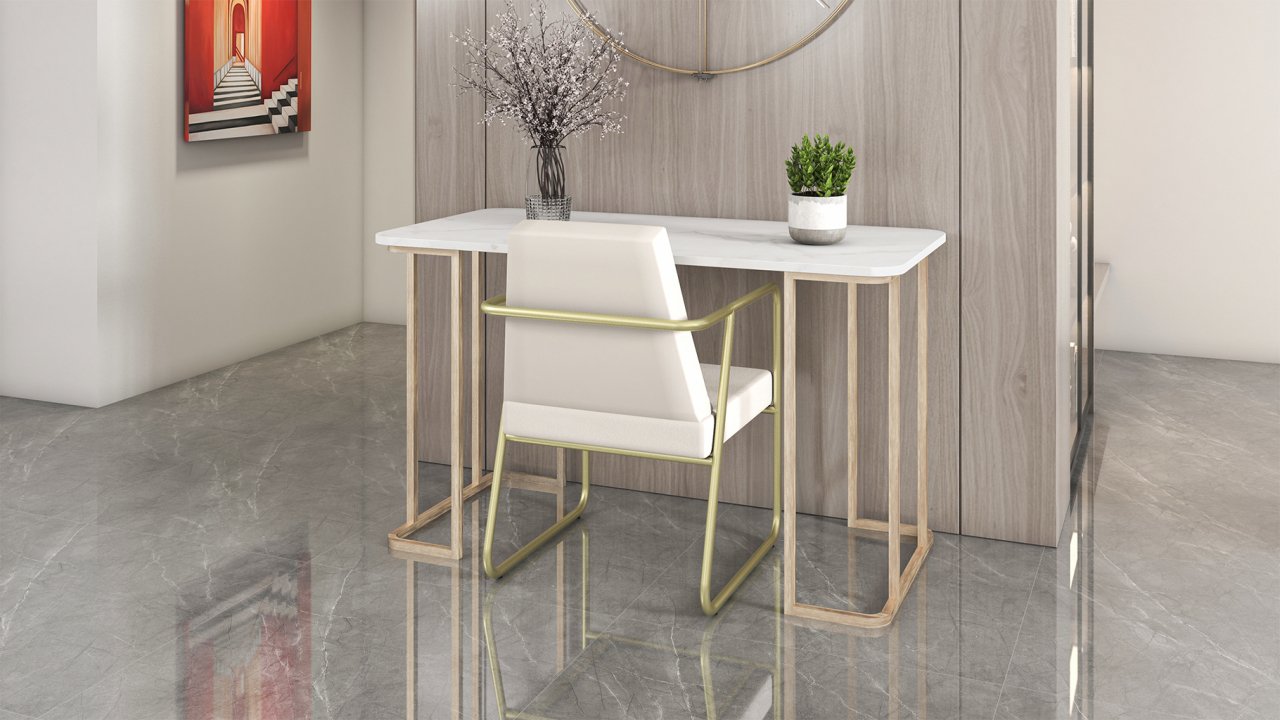 Maple Mermer Çalışma Masası