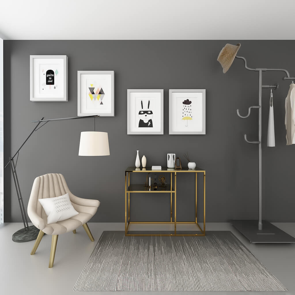 Lumina Metal Dresuar Pirinç Ayak