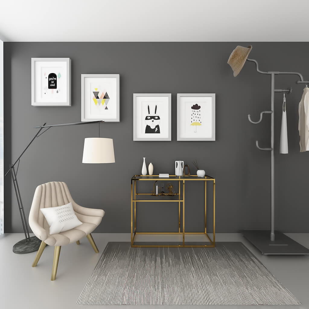 Lumina Metal Dresuar Pirinç Ayak