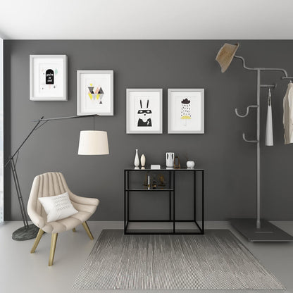 Lumina Metal Dresuar Siyah Statik Ayak