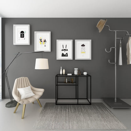 Lumina Metal Dresuar Siyah Statik Ayak