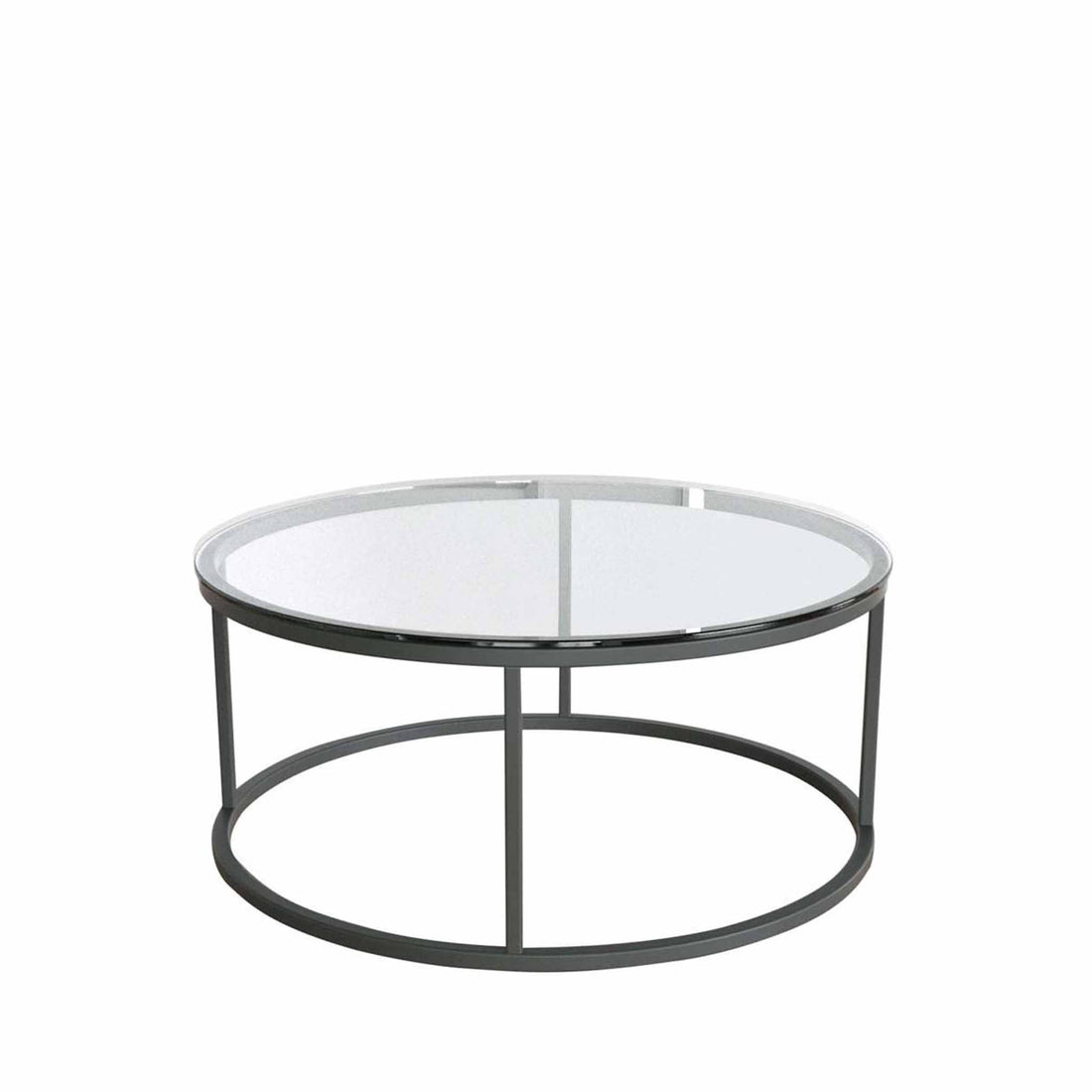 Potrica Yuvarlak Orta Sehpa Siyah Ayak