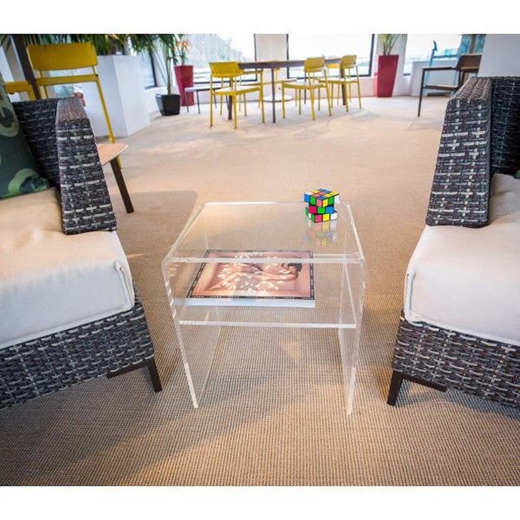 Şeffaf Akrilik Yan Sehpa (15 mm Kalınlık)