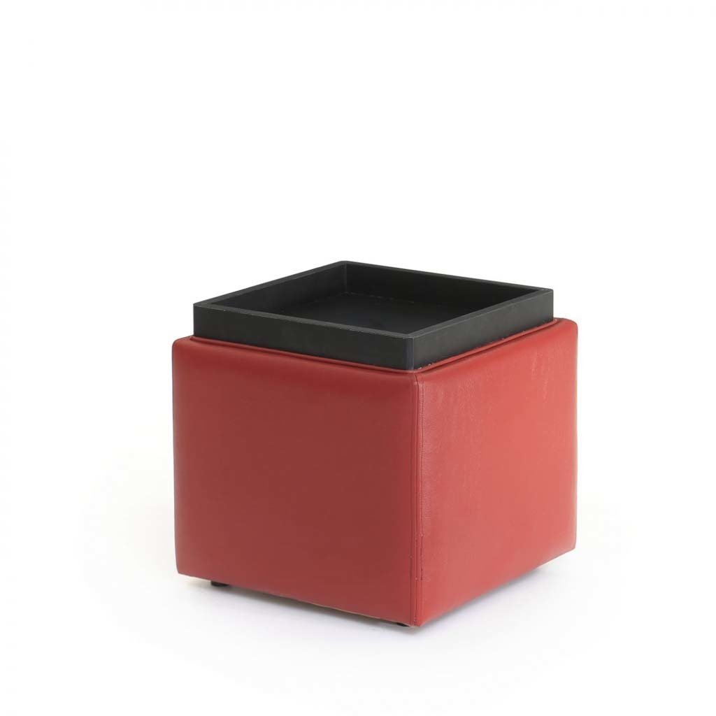 Sehpalı Puf Kırmızı