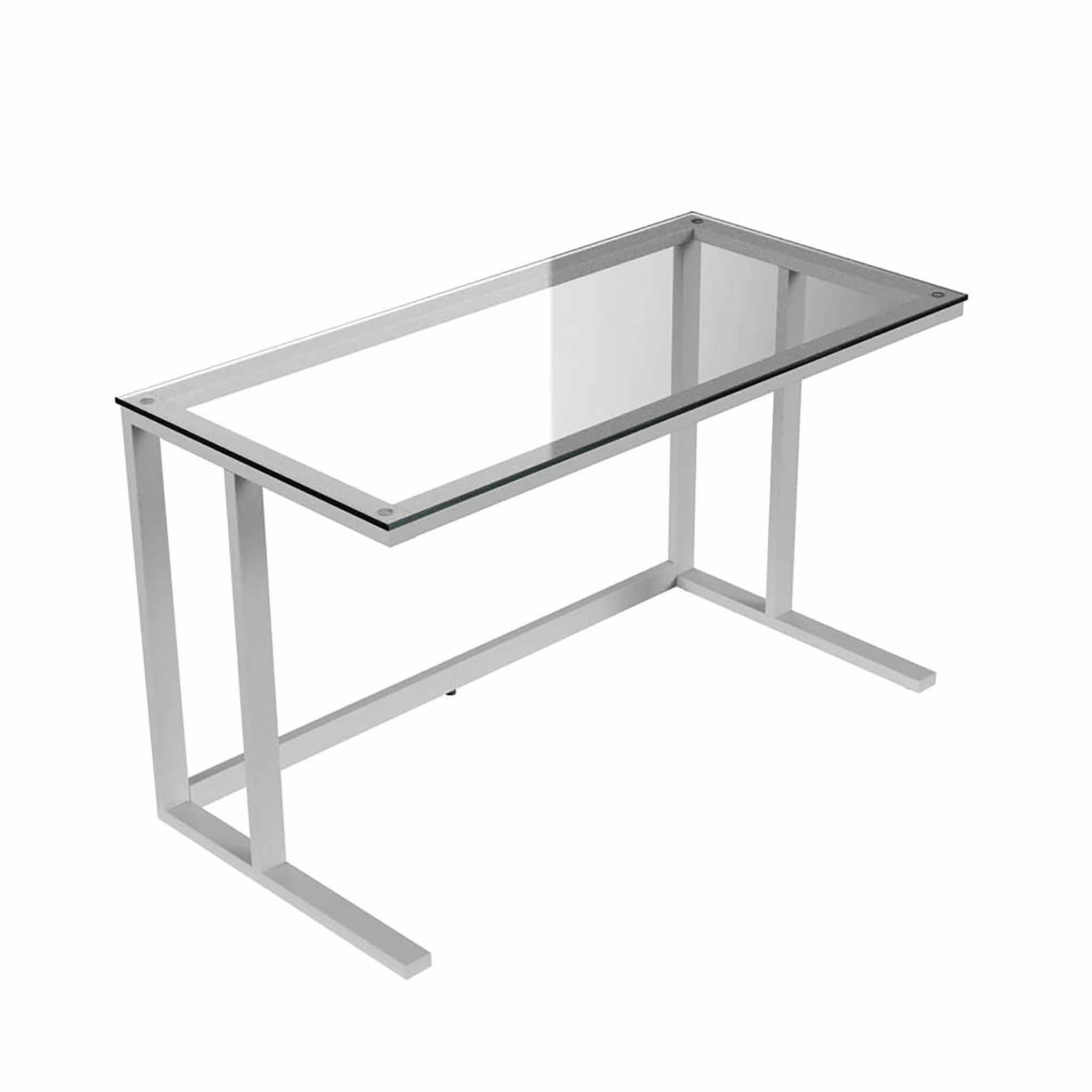 Tekli Desk Çalışma Masası Beyaz Ayak