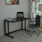 Tekli Desk Çalışma Masası Siyah Ayak
