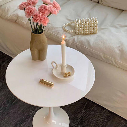 Tulip Beyaz Yan Sehpa