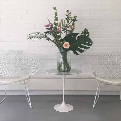 Tulip Beyaz Yan Sehpa