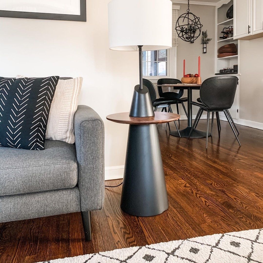 Woven Siyah Yan Sehpa